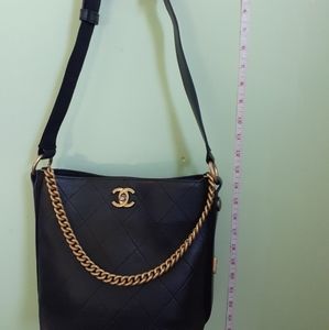 Chanel button up Hobo bag
